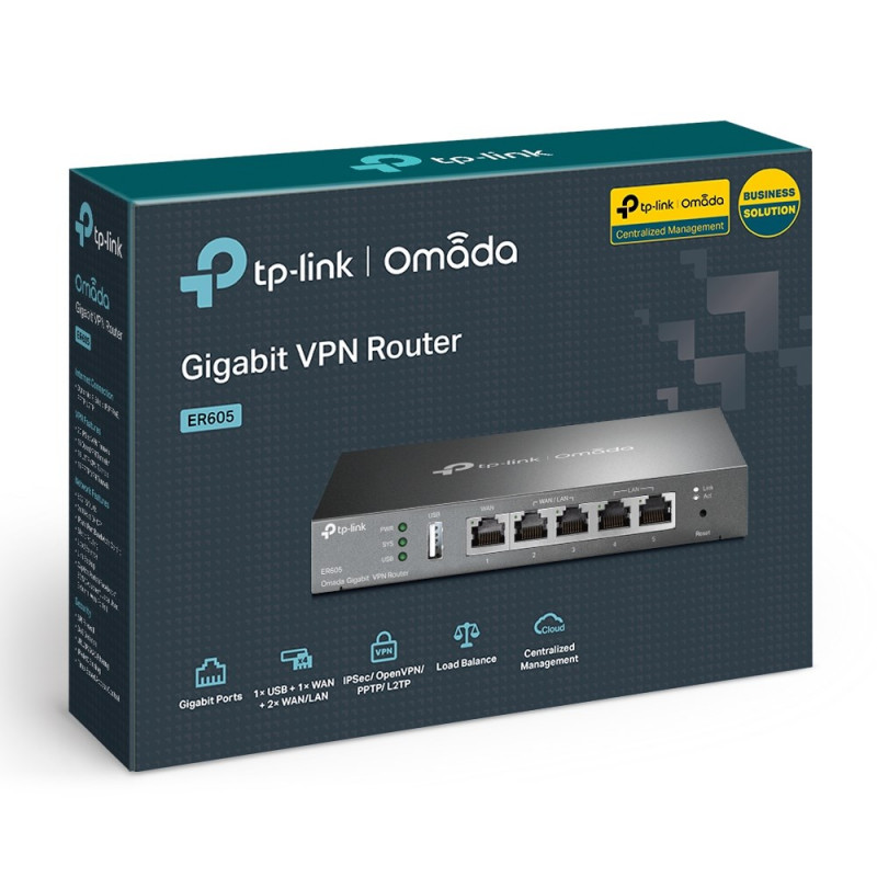 TP-Link ER605 (TL-R605) Gigabit VPN router, čierny