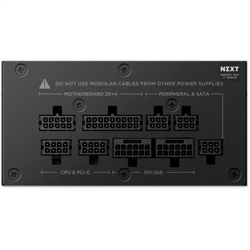 NZXT C850 SFX 850 W napájací zdroj, čierna, 1x 12-Pin High Power GPU, 3x PCIe, káblový manažment (PS-8G1BB-EU)