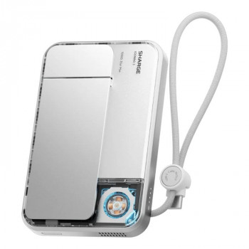 SHARGE ICEMAG 3 powerbank, 10.000 mAh, 25 W Qi2, 35 W USB-C, biela