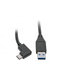 Eaton USB-C na USB-A kábel, zahnutý USB-C, USB 3.2 Gen 1, 0,91 m, čierny