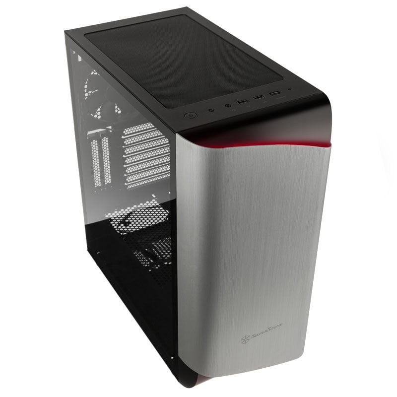 SilverStone Seta A1 Mid Tower, temperované sklo - čierna/strieborná