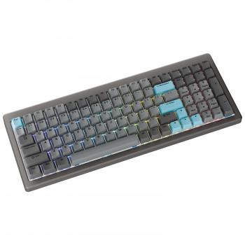 Ducky Cushion 98 herná klávesnica, 96%, US rozloženie (ANSI), Shush Green Switches - Nickel (DKCUS2598-DDUSPHCC3H1)