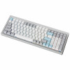 Ducky Cushion 98 herná klávesnica, 96%, US rozloženie (ANSI), Shush Red Switches - strieborná (DKCUS2598-DSUSPHCC4S1)