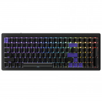 Ducky Cushion 98 herná klávesnica, 96%, US rozloženie (ANSI), Shush Green Switches – matná čierna