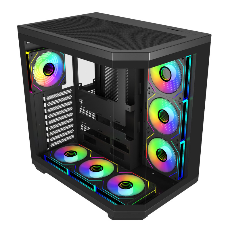 FSP U580 ARGB ATX Ultra Tower herné puzdro – čierna