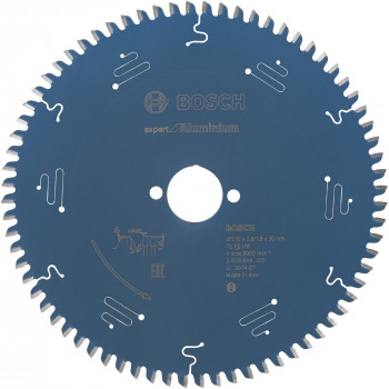 Bosch kotúč pílový Expert for Aluminium Ø 210 mm, 72 zubov, otvor 30 mm (2608644105)