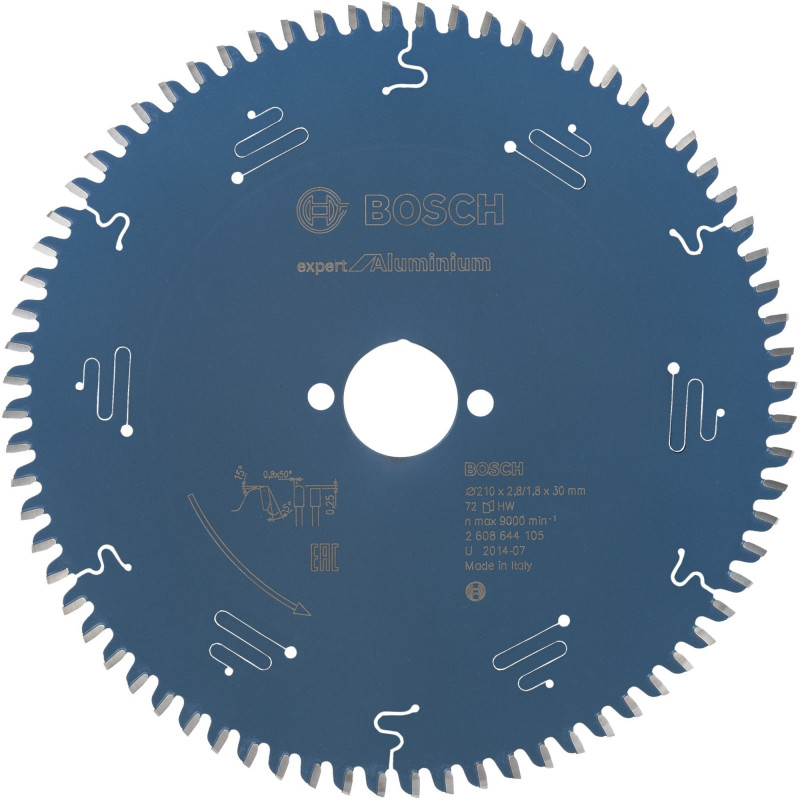 Bosch kotúč pílový Expert for Aluminium Ø 210 mm, 72 zubov, otvor 30 mm (2608644105)