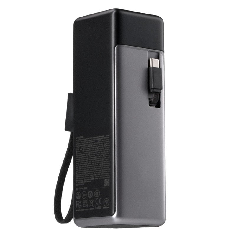 SHARGE HyperTower 170 powerbanka, 25 000 mAh, 170 W, 4-in-1, čierna