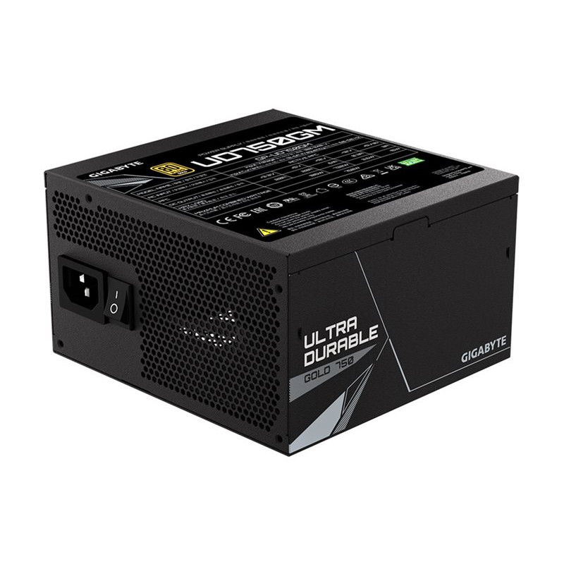 GIGABYTE UD750GM 750W ATX napájací zdroj, 80+ Gold, plne modulárny