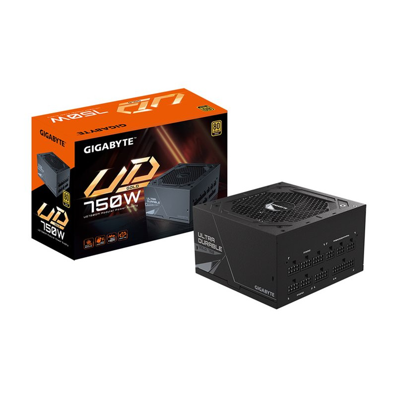 GIGABYTE UD750GM 750W ATX napájací zdroj, 80+ Gold, plne modulárny