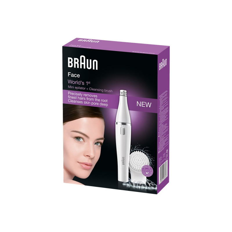 Braun Face SE810 epilátor na tvár s hlavicou s čistiacou kefkou