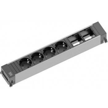 Bachmann POWER FRAME zásuvková lišta, 4 zásuvky, vstup GST18i3, 20 cm (916.030)