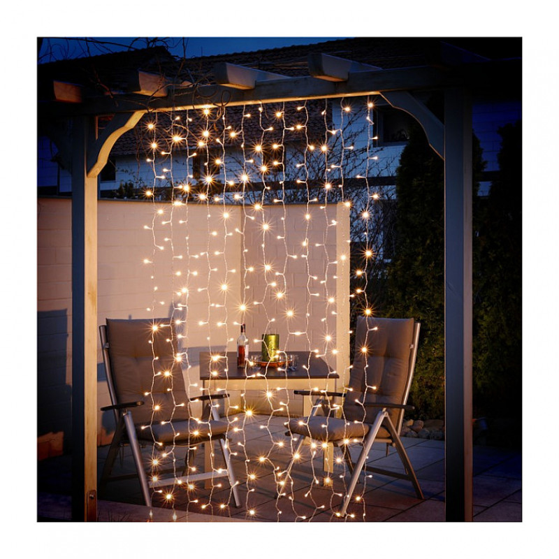 Goobay 300 LED svetelná opona priehľadná 2,5 m