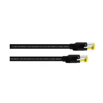 Cordial Cat5e S/UTP patch kábel RJ45, 0,3 m, čierny