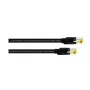 Cordial Cat5e S/UTP patch kábel RJ45, 0,3 m, čierny
