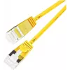 Wirewin Slim Cat6a U/FTP patch kábel RJ45, 5 m, žltý
