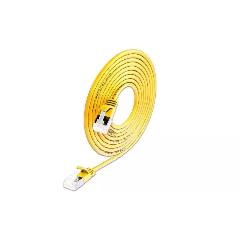 Wirewin Slim Cat6a U/FTP patch kábel RJ45, 5 m, žltý