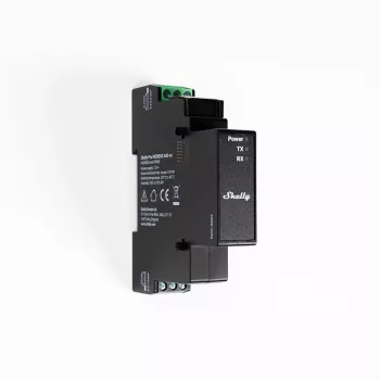 Shelly Pro Modbus Add-on RS485, príslušenstvo na DIN lištu