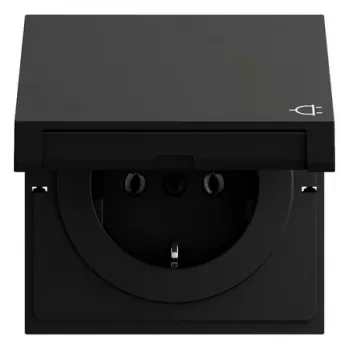Gira 445474 SCHUKO zásuvka KD, System 70, čierna