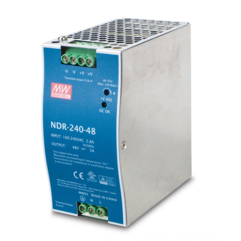 PLANET PWR-240-48 napájací modul 240 W modrý, sivý