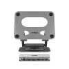 Unitek stojan na notebook s odnímateľným 5-in-1 USB-C hubom - 2x USB-A 5Gbps, HDMI 4K@60Hz, RJ45, PD 100W (D1109CGY01)