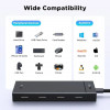 Ugreen USB-C hub na 4x USB-C 3.2 / 1x USB-C 100W PD CM806 čierny