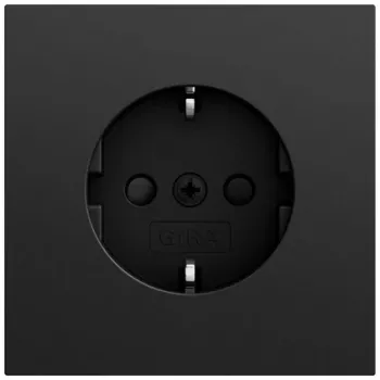 Gira System 70 SCHUKO zásuvka SP, čierna, 445374