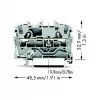 WAGO 2002-1201 svorkovnica, 5,2 mm, 48,5 mm, 32,9 mm, 800 V