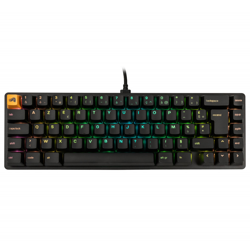 Glorious GMMK 2 Compact klávesnica – Fox Switches, FR rozloženie, čierna