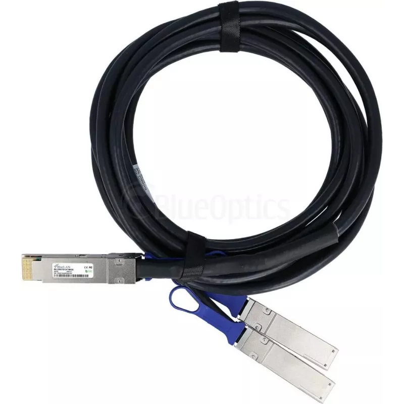 BlueLAN QSFP-DD na 2x QSFP56 400G Breakout-DAC kábel, 1 m, Juniper 720-128728 kompatibilný