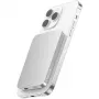 Nevox magnetická bezdrôtová powerbank Qi2, 5000 mAh, strieborná/biela