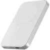 Nevox magnetická bezdrôtová powerbank Qi2, 5000 mAh, strieborná/biela