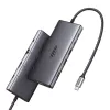 Ugreen CM639 USB-C hub, HDMI, VGA, 2x USB-C 3.2 10 Gbps, 2x USB, SD/TF, RJ45, Aux 3,5 mm, PD, 4K 60 Hz