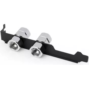 Alphacool ES PCIe slotová záslepka 2x G1/4 IG a priechodka pre kábel