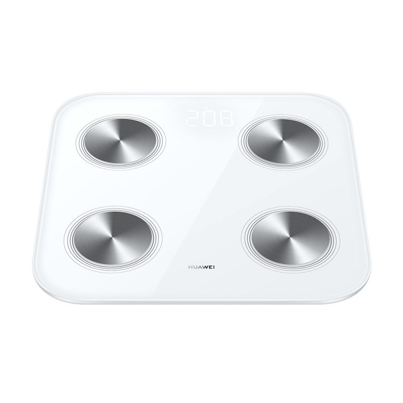 Huawei Scale 3 Bluetooth Edition biela / inteligentná osobná váha / tvrdené sklo / WiFi a BT / do 150 kg / Android a iOS