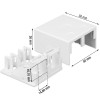 Techly 366310 nástenná zásuvka pre 2 keystone moduly RJ45 alebo RJ11/12