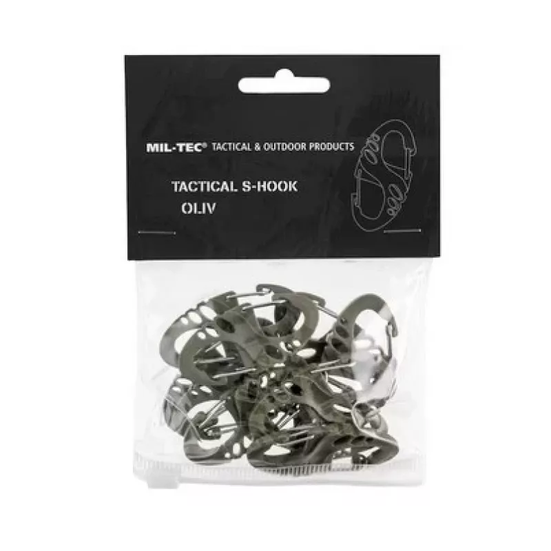 Mil-Tec S-Hook karabína sada – zelená