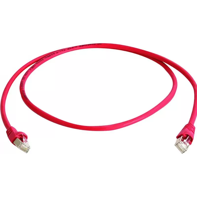 Telegärtner Cat6a S/FTP patch kábel, 4 m, červený