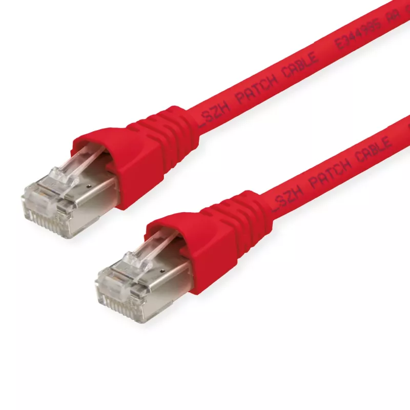 Telegärtner Cat6a S/FTP patch kábel, 4 m, červený
