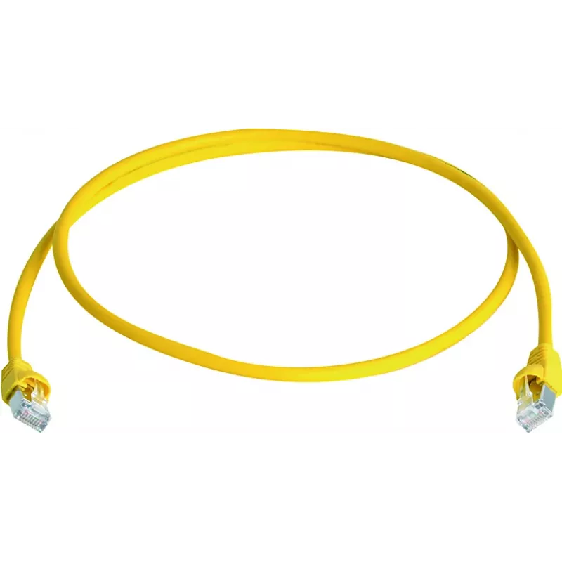 Telegärtner Cat6a S/FTP patch kábel, 3,5 m, žltá