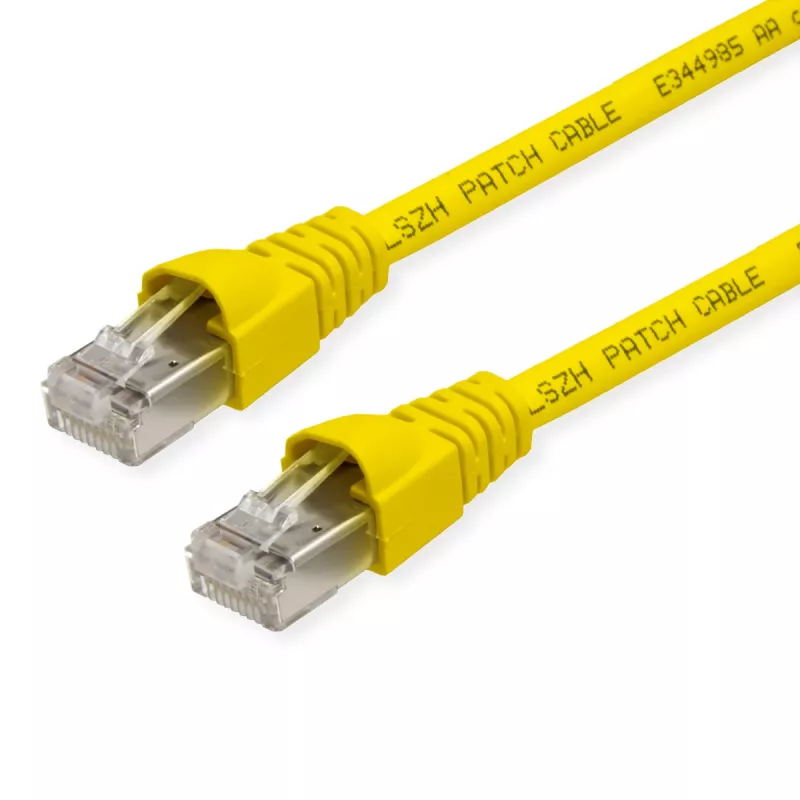 Telegärtner Cat6a S/FTP patch kábel, 3,5 m, žltá