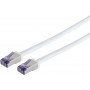 Shiverpeaks Cat6a S/FTP Flex patch kábel RJ45, 7,5 m, biely