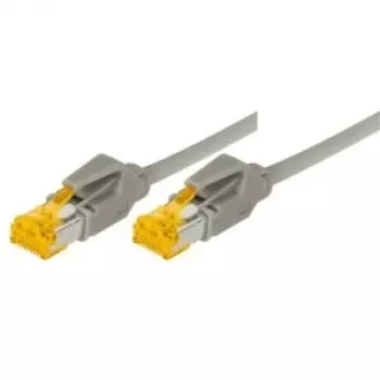 Tecline Cat6a S/FTP patch kábel RJ45, 2 m, sivý, LSZH