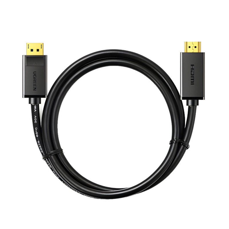 Ugreen DisplayPort na HDMI kábel, 3 m, 4K, čierny