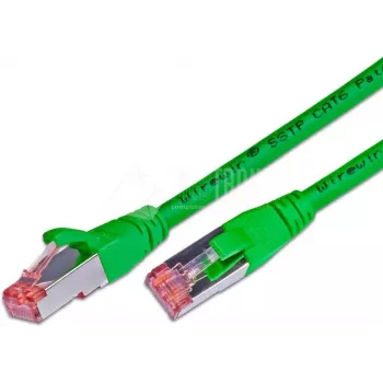 Wirewin Cat6 S/FTP patch kábel, 1,5 m, zelená