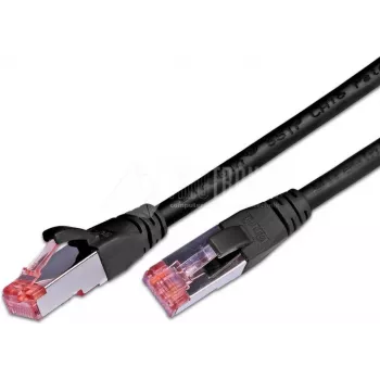 Wirewin Cat6 S/FTP patch kábel, 1,5 m, čierny