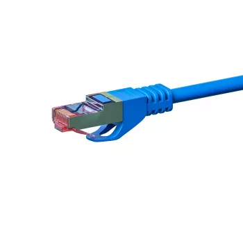 DSIT Cat6 S/FTP patch kábel, 5 m, modrá, LSZH