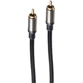 shiverpeaks BS20-40155 Cinch audio kábel, RCA konektor samec – RCA konektor samec, pozlátené kontakty, 1,5 m, čierny