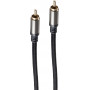 shiverpeaks BS20-40155 Cinch audio kábel, RCA konektor samec – RCA konektor samec, pozlátené kontakty, 1,5 m, čierny