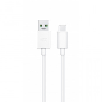 OPPO VOOC kábel USB-A na USB-C, 8 A, 1 m, biela (DL149)